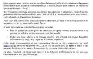 Charte de la section le 7 novembre 2025 à  lire