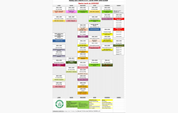 Planning et tract de la rentrée sportive 2025/2026